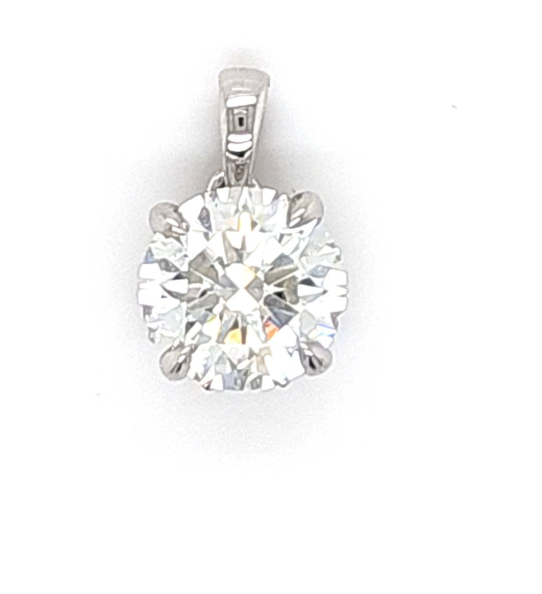LG - 14K 2.73CT D-PENDANT LDS MARQ/RDS "CERTIFIED" MARQUISE 2.01CT